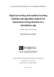 Signal processing and machine learning methods and algorithm