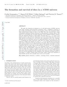 The Formation and Survival of Discs in a Lambda