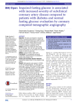 Impaired fasting glucose is associated with increased