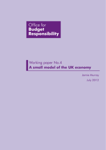 A small model of the UK economy - Office for Budget Responsibility