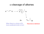 α-cleavage of alkenes