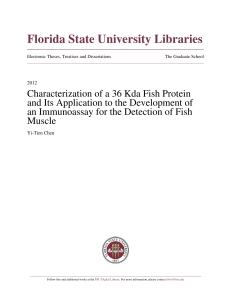 Characterization Of A 36 Kda Fish Protein And Its