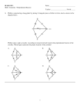 STAR CITY Math / Geometry / Perpendicular Bisector Name Teacher