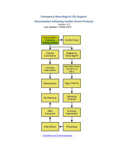 Resuscitation following Cardiac Arrest