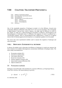 Transport properties