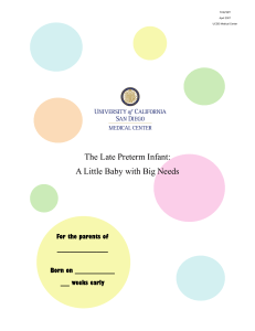 The Late Preterm Infant
