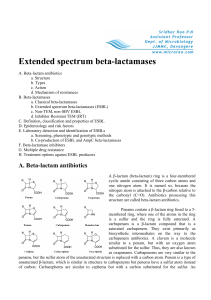 Extended spectrum beta-lactamases - Micro-Rao