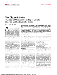 The Glycemic Index