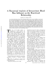 A Theoretical Analysis of Intracavitary Blood Mass Influence on the