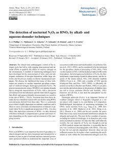 The detection of nocturnal N2O5 as HNO3 by alkali