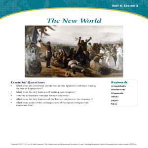The New World - Ms. Hou`s AP World History Class