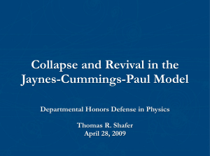 Collapse and Revival in the Jaynes-Cummings