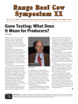 Gene Testing: What Does It Mean for Producers?