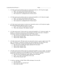 Current Electricity Practice 7 Name 1. A 20 ohm resistor and a 40