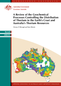 A Review of the Geochemical Processes