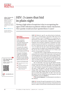 HIV: 3 cases that hid in plain sight