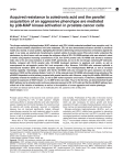 Acquired resistance to zoledronic acid and the parallel