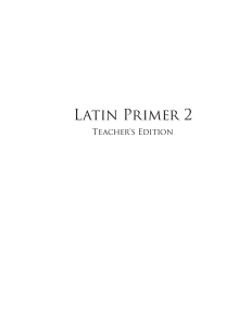 Latin Primer 2