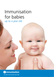 Immunisation for babies