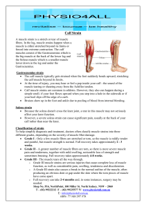 Calf Strain