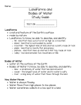 Landforms and Bodies of Water Study Guide