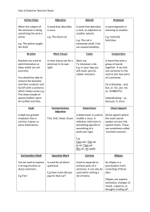 Year 6 Grammar Revision Sheet Active Voice When the subject of