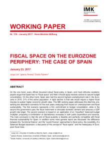 Fiscal space on the Eurozone periphery: The case of Spain