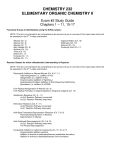 chemistry 232 elementary organic chemistry ii