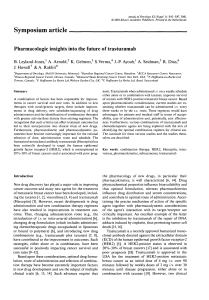 Pharmacologic insights into the future of trastuzumab