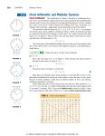 Clock Arithmetic and Modular Systems