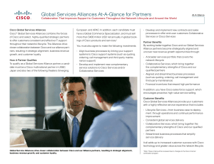 Global Services Alliances At-A-Glance for Partners