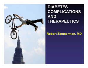 DIABETES COMPLICATIONS AND THERAPEUTICS