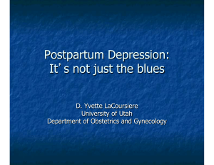 Postpartum Depression