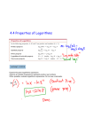 4.4 Properties of Logarithms and Logarithmic Scales