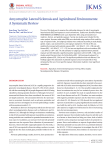 Amyotrophic Lateral Sclerosis and Agricultural Environments: A