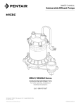 Submersible Effluent Pumps ME40 / ME40AG Series