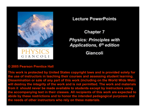 Lecture PowerPoints Chapter 7 Physics
