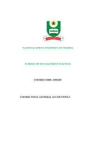 SMS203 - National Open University of Nigeria