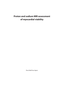Proton and sodium MRI assessment of myocardial viability