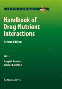 Handbook of Drug-Nutrient Interactions, 2nd Edition (Nutrition and