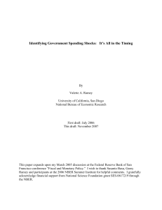 Identifying Government Spending Shocks: It`s All in the Timing