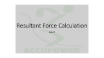 Manual Calculations of resultant forces.