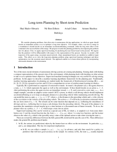 Long-term Planning by Short-term Prediction