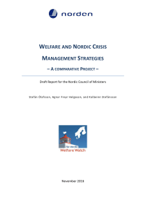 WELFARE AND NORDIC CRISIS - MANAGEMENT STRATEGIES