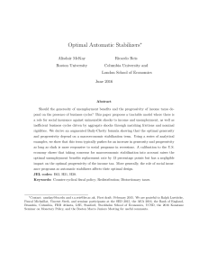 Optimal Automatic Stabilizers