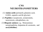 CNS NEUROTRANSMITTERS