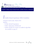 Irritable Bowel Syndrome (IBS) Guideline
