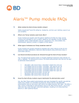 Alaris™ Pump module FAQs