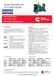 Diesel Generator set X3.3 series engine