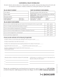 Patient Information form